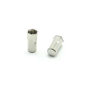 INSERTO FILETTATO SEMIESAGONALE CHIUSO TESTA A FILO INOX AISI 303