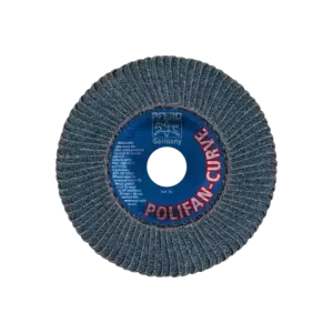 Dischi lamellari POLIFAN al corindone zirconio Z SGP CURVE STEELOX 2